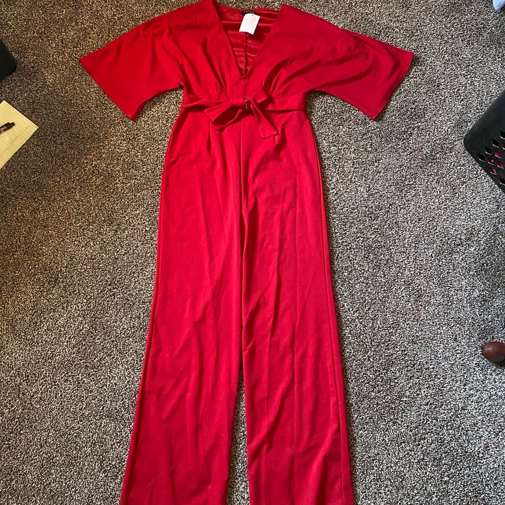 Red Pantsuit